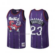 Camiseta Toronto Raptors Fred Vanvleet #23 Hardwood Classics Violeta