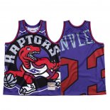 Camiseta Toronto Raptors Fred Vanvleet #23 Mitchell & Ness Big Face Violeta