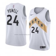 Camiseta Toronto Raptors Norman Powell #24 Ciudad 2018 Blanco