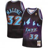 Camiseta Utah Jazz Karl Malone #32 Mitchell & Ness 1996-97 Negro
