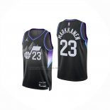Camiseta Utah Jazz Lauri Markkanen NO 23 Statement 2025-26 Negro