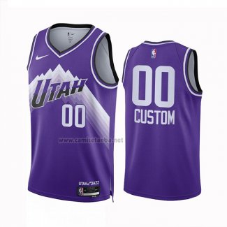 Camiseta Utah Jazz Personalizada Ciudad 2023-24 Violeta