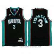 Camiseta Vancouver Grizzlies Abdur-Rahim #3 Historic Retro Negro