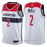 Camiseta Washington Wizards John Wall #2 Blanco 2017-18 Blanco