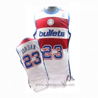 Camiseta Washington Wizards Michael Jordan #23 Retro Blanco2