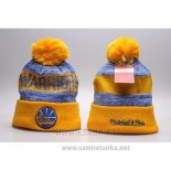 Gorro Beanie Golden State Warriors Amarillo Azul