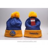 Gorro Beanie Golden State Warriors Amarillo Azul2