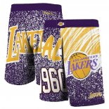 Pantalone Los Angeles Lakers Mitchell & Ness 1960 Violeta