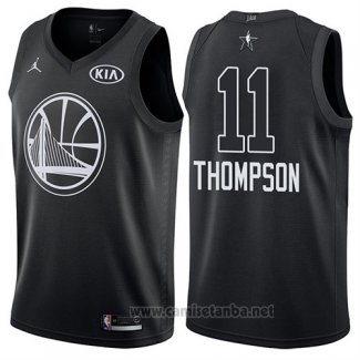 Camiseta All Star 2018 Golden State Warriors Klay Thompson #11 Negro