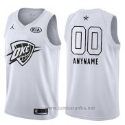 Camiseta All Star 2018 Oklahoma City Thunder Nike Personalizada Blanco