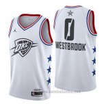 Camiseta All Star 2019 Oklahoma City Thunder Russell Westbrook #0 Blanco