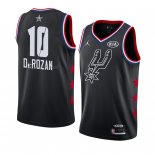 Camiseta All Star 2019 San Antonio Spurs Demar Derozan #10 Negro