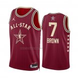 Camiseta All Star 2024 Boston Celtics Jaylen Brown NO 7 Rojo