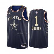 Camiseta All Star 2024 Phoenix Suns Devin Booker NO 1 Azul