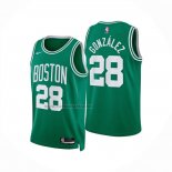 Camiseta Boston Celtics Hugo Gonzalez NO 28 Icon 2025-26 Verde