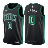 Camiseta Boston Celtics Jayson Tatum #0 2017-18 Negro