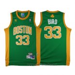 Camiseta Boston Celtics Larry Bird #33 Retro Verde2