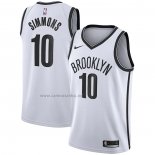 Camiseta Brooklyn Nets Ben Simmons #10 Association 2020 Blanco