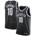 Camiseta Brooklyn Nets Ben Simmons #10 Icon 2021-22 Negro