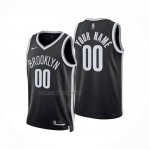 Camiseta Brooklyn Nets Personalizada Icon 2024-25 Negro