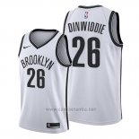 Camiseta Brooklyn Nets Spencer Dinwiddie #26 Association Edition Blanco