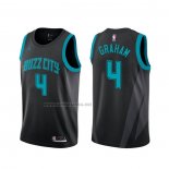 Camiseta Charlotte Hornets Devonte' Graham #4 Ciudad Negro