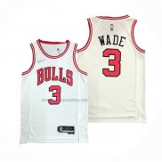 Camiseta Chicago Bulls Dwyane Wade #3 Association 2021 Blanco