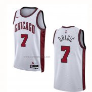 Camiseta Chicago Bulls Goran Dragic #7 Ciudad 2022-23 Blanco