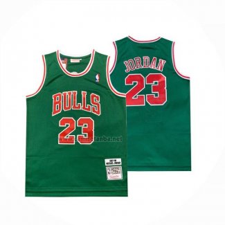 Camiseta Chicago Bulls Michael Jordan NO 23 Mitchell & Ness 1997-98 Verde