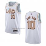 Camiseta Cleveland Cavaliers Darius Garland #10 Ciudad 2022-23 Blanco