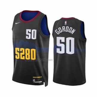 Camiseta Denver Nuggets Aaron Gordon #50 Ciudad 2023-24 Negro