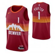 Camiseta Denver Nuggets Michael Porter #1 Ciudad 2020-21 Rojo