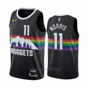 Camiseta Denver Nuggets Monte Morris #11 Ciudad Negro