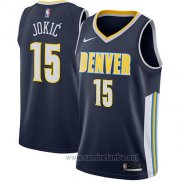 Camiseta Denver Nuggets Nikola Jokic #15 2017-18 Azul