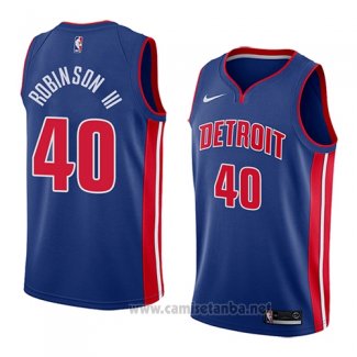 Camiseta Detroit Pistons Glenn Robinson III #40 Icon 2018 Azul