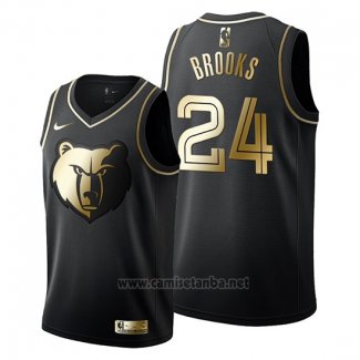 Camiseta Golden Edition Memphis Grizzlies Dillon Brooks #24 Negro