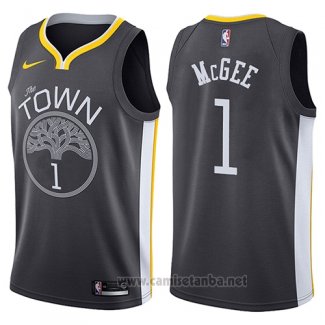 Camiseta Golden State Warriors Javale Mcgee #1 The Town Statement 2017-18 Negro