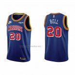 Camiseta Golden State Warriors Jordan Bell #20 75th Anniversary Azul