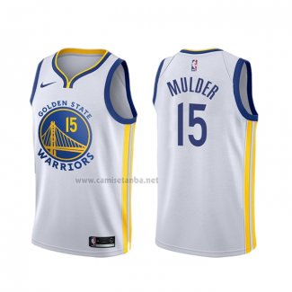 Camiseta Golden State Warriors Mychal Mulder #15 Association Blanco