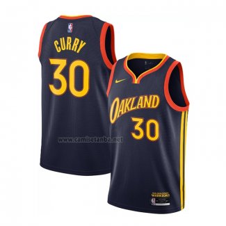 Camiseta Golden State Warriors Stephen Curry #30 Ciudad 2020-21 Blanco