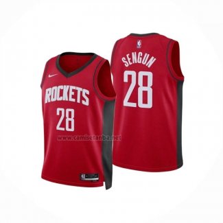 Camiseta Houston Rockets Alperen Sengun NO 28 Icon 2025-26 Rojo
