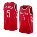 Camiseta Houston Rockets Bruno Caboclo #5 Icon 2018 Rojo