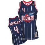 Camiseta Houston Rockets Charles Barkley #4 Retro Azul