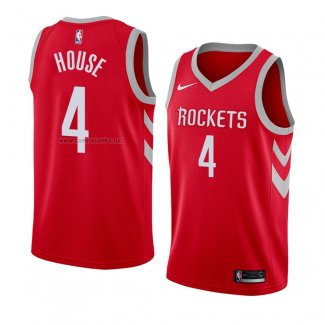 Camiseta Houston Rockets Danuel House #4 Icon 2018 Rojo