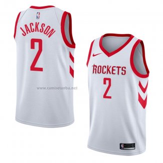 Camiseta Houston Rockets Demetrius Jackson #2 Association 2018 Blanco