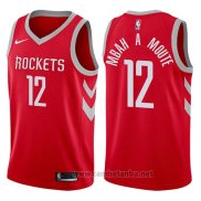 Camiseta Houston Rockets Luc Mbah A Moute #12 2017-18 Rojo