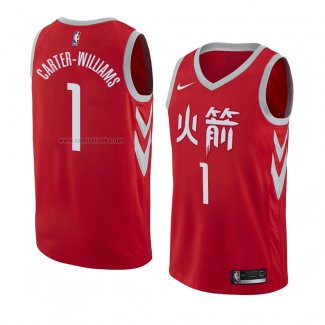 Camiseta Houston Rockets Michael Carter-Williams #1 Ciudad 2018 Rojo