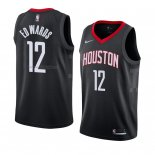 Camiseta Houston Rockets Vincent Edwards #12 Statement 2018 Negro