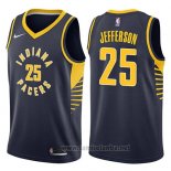 Camiseta Indiana Pacers Al Jefferson #25 Icon 2017-18 Azul