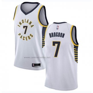 Camiseta Indiana Pacers Malcolm Brogdon #7 Association Blanco